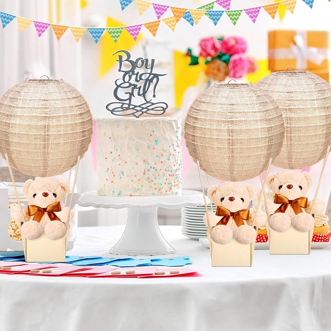12 Sets Bear Hot Air Balloon Table Centerpieces - Image 6