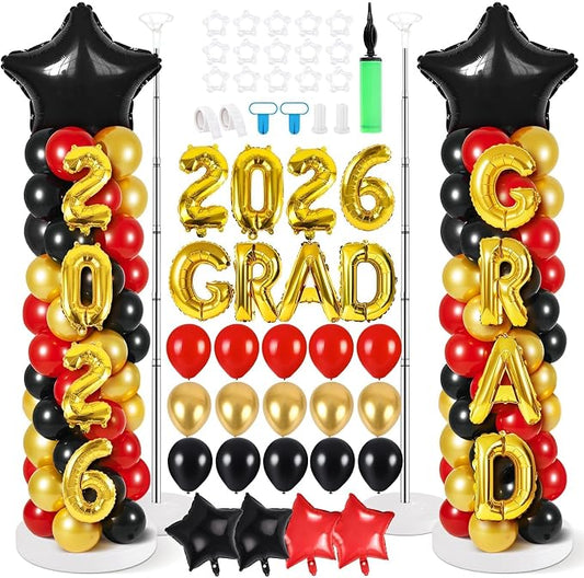 2 Sets Graduation Balloon Column Stand Kit by Unknown