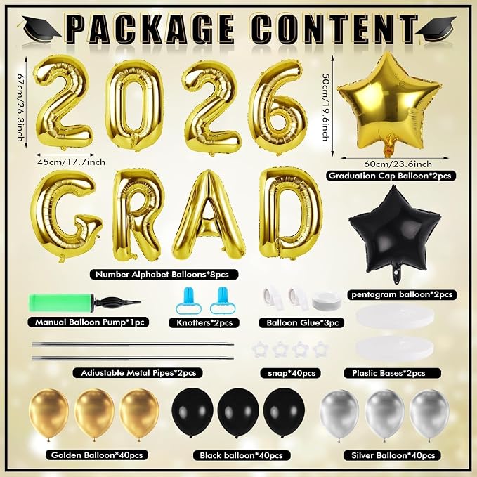 2 Sets Graduation Balloon Column Stand Kits - Image 3