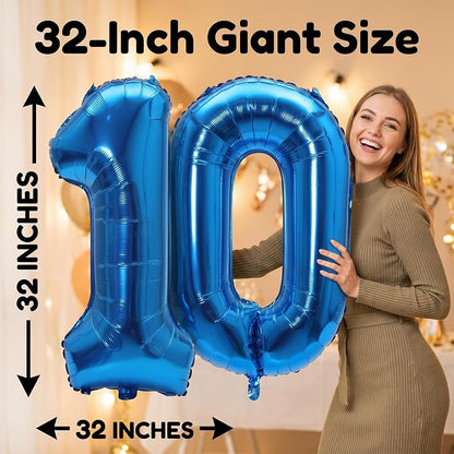 YPSelected 32 Inch Large Foil Helium Number Balloon Birthday Wedding Party 0-9 - Image 4
