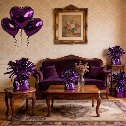 Balloon Weights Dark Purple 6Pcs | Perfect - Image 4