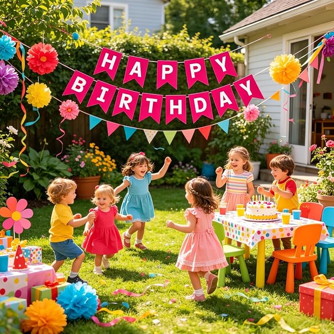 Happy Birthday Banner Birthday Party Supplies - Image 4