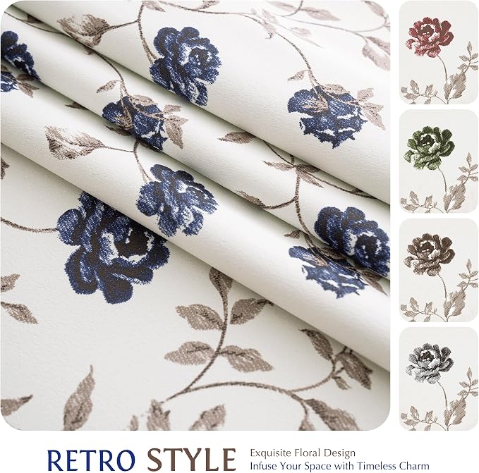 Beauoop Floral 100% Blackout Curtains - Image 8