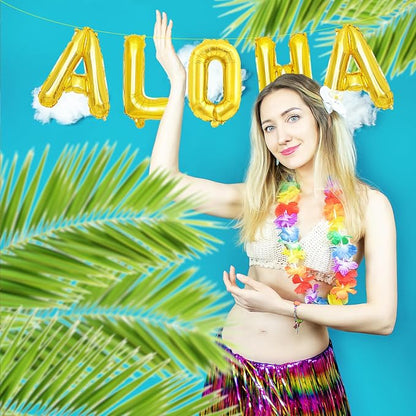 16 Inches ALOHA Letter Balloons Banner - Image 7