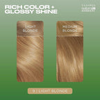 Clairol Natural Instincts Demi-Permanent Hair Dye, 9 Light Blonde Hair Color, Pack of 3