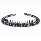 boho bandeau headbands hairband for women Non-slip hair bands Teeth Comb Hair Accessories Resin hair hoop (4 pcs)