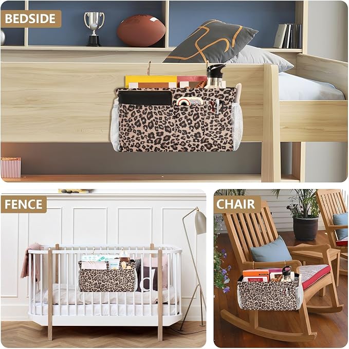 Bedside Caddy Hanging Bunk Bed Caddy Bed Organizer Hanging Pocket - Image 8
