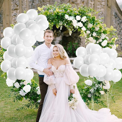50pcs White Balloons, 12inch White Latex Party Balloon, Helium Quality | - Image 4