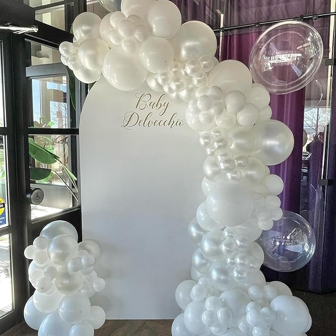 Pearl White Balloons 12 inch - Image 4