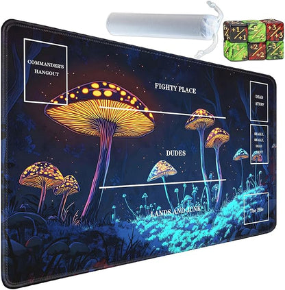 for TCG Playmat with Zones, Non-Slip Rubber Bottom Trading Card Game Mat with by Unknown