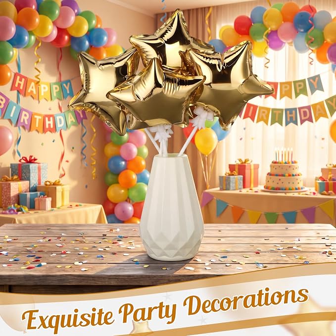 60 Pcs Mini Star Self Inflatable Balloons Bulk - Image 3