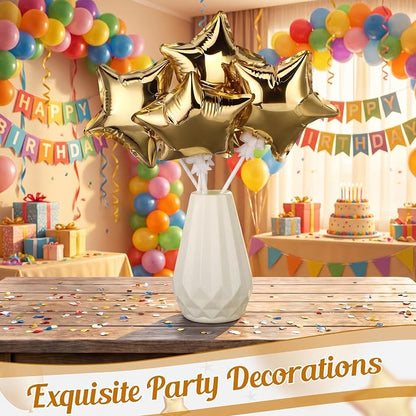 60 Pcs Mini Star Self Inflatable Balloons Bulk - Image 3