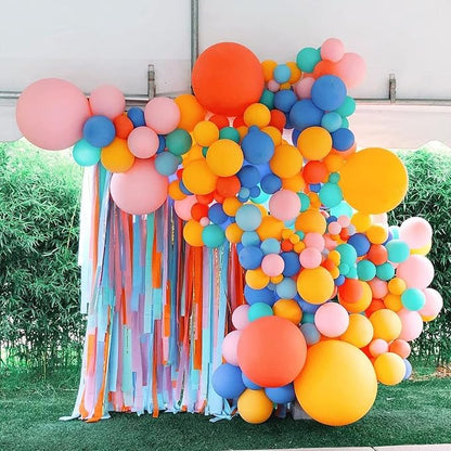 CANREVEL 129pcs Rainbow Balloon Arch Kit 18 12 10 5 Inch, Colorful Balloons - Image 7