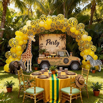 Gold Cheetah Print Balloons, 12 Inch Safari Animal Leopard Print Latex Helium - Image 7