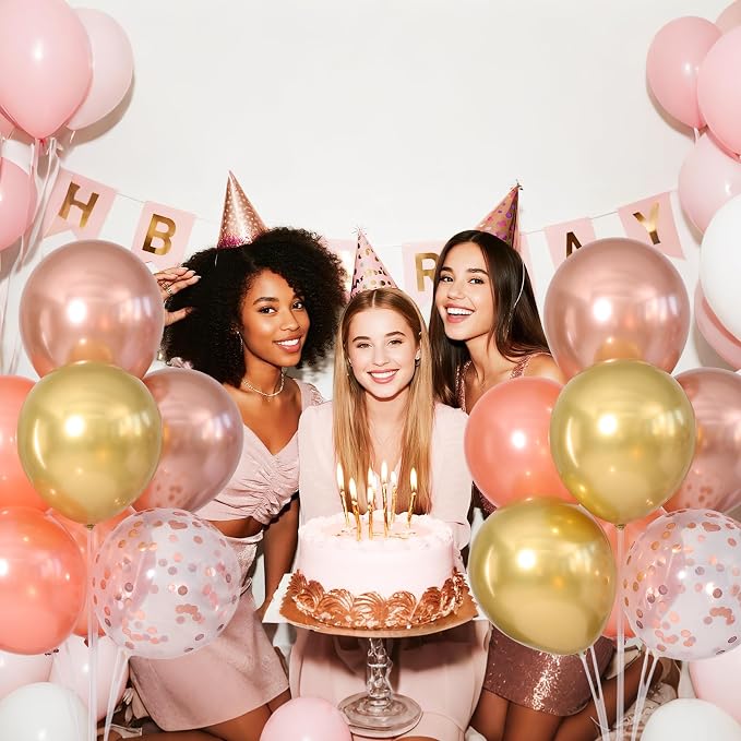 Rose Gold Balloons Table Centerpieces Stand Kit - Image 7