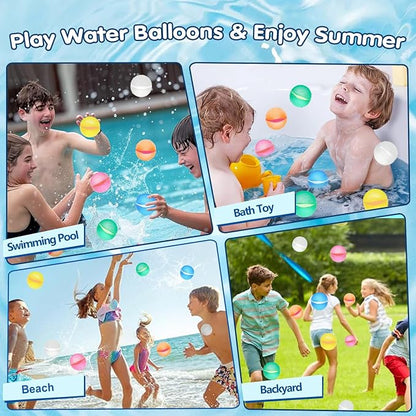 24PCS Reusable Water Balloons for Kids, Water Bomb Summer Toy - Image 3