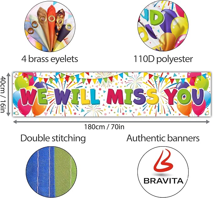 We Will Miss You Banner - Image 2