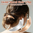 2Pcs Oval French Barrette Hair Clips, Vintage Metal Gold Hair Clip, Elegant French Clip for All Hairs, Gold Hairs Barrettes for Wedding Prom & Formal Events Valentine's Day（Gold, Silver）