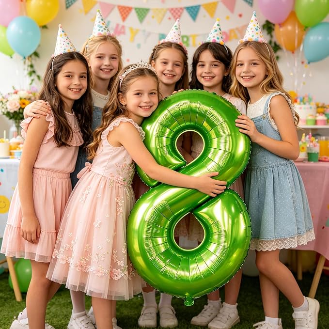 40 inch Number Balloon 0-9 Green Large Number 10 Balloons, Digital Balloons - Image 4