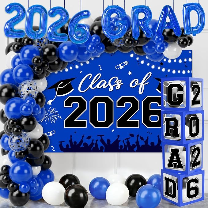 Graduation Decorations 2026, Balloon Arch Kit and Backdrop - Image 7