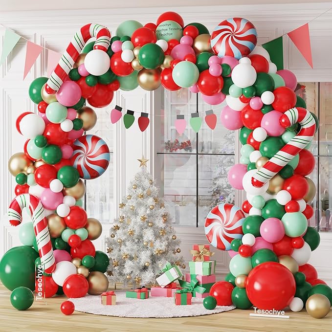 Tesochye Christmas Balloon Garland kit, Xmas Christmas Party Decorations | 161 by Tesochye