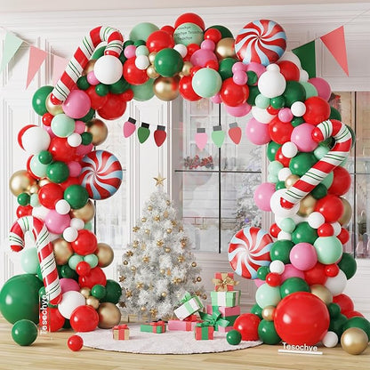 Tesochye Christmas Balloon Garland kit, Xmas Christmas Party Decorations | 161 by Tesochye