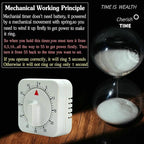 Square 60 Minute Mechanical Kitchen Timer, Easy to Use Visual Cooking Timer with Strong Magnet and Loud Alarm, Manual Countdown Timer for Classroom, Home, Study and Cooking (2 Pack)