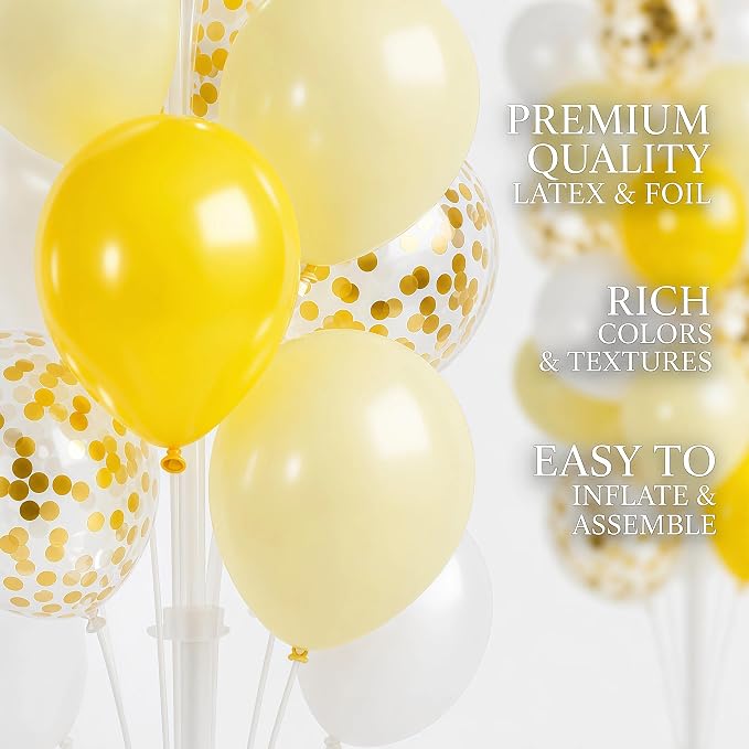 Hiins Pastel Yellow Balloons Tree Kit - Image 5