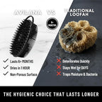 Silver Infused Scalp Massager Shampoo Brush - Advanced Material Hair Scrubber - Avilana Premium Scalp Exfoliator Head Massage - Gentle Daily Cleansing All Hair - Gift Women Men