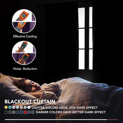 Deconovo Blackout Back Tab Curtains - Image 3