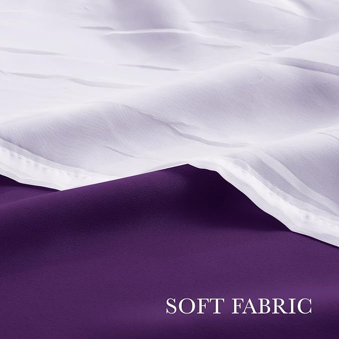 PONY DANCE Bedroom Curtains Purple, Royal Purple | Mix & Match Room Darkening - Image 3