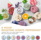Shower Steamers Aromatherapy - 8 Pack Shower Bombs Fruit Scents with Essential Oils, Birthday Gifts for Girlfriend, Her, Men, Mom, Teens, Self Care Relaxation Home SPA Stress Relief