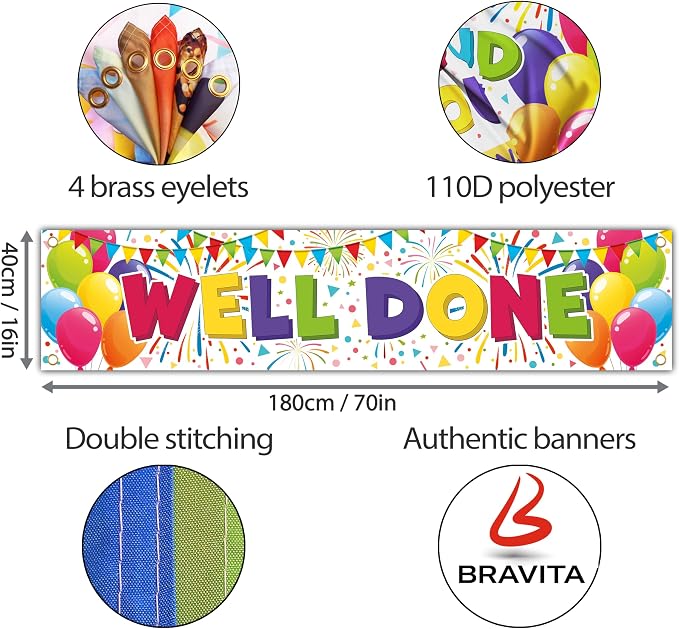 Well Done Congratulations Decorations - Image 2
