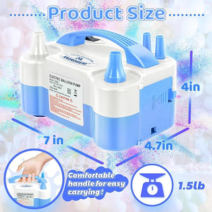 Anordsem Electric Balloon Air Pump: Polypropylene Plastic Case - Image 3