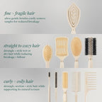 EcoTools Slick Back Hairbrush, Small Brush For The Perfect Ponytail Or Bun, Tease, Smooth, & Style Hair, Tame Frizz & Flyaways, Renewable Bamboo Handle & Vegan Boar Bristles, Cruelty-Free, 1 Count