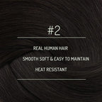 RUNATURE Clip in Hair Extensions Human Hair Dark Brown Human Hair Extensions Clip Ins Short Real Human Hair Clip in Extensions Remy Natural Hair 10 Inch 80g 7pcs #2 Darkest Brown