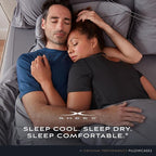 SHEEX Original Performance Cooling Pillowcases, Ultra-Soft Pillowcase Set, 2 Cooling Pillow Covers, Standard, Ecru