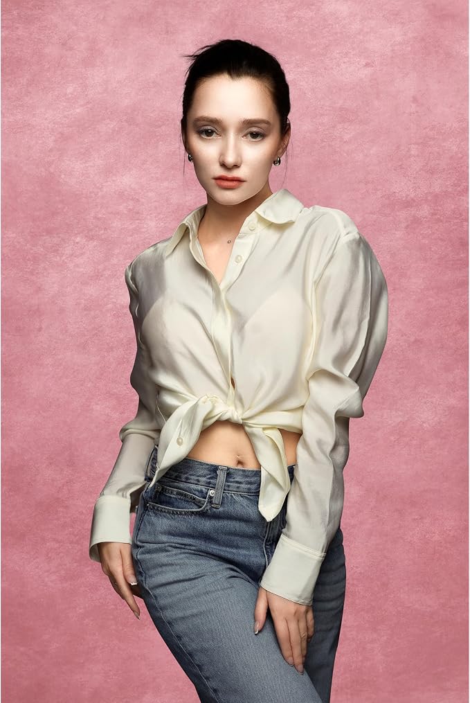 UrcTepics 8x10ft Professional Pink Portrait Backdrop Abstract Textured Backdrops - Image 3