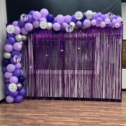 Purple Balloons Set 60 Pcs Dark Purple and Silver Balloons 12 Inch Royal Purple - Image 4