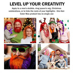 4 Colors Temporary Hair Color Wax for Christmas Party, Stocking Stuffers-DIY Washable Natural Instant Hair Color for Women Temporary Hair Dye for Kids Teens Women Men (Red&Orange&Claret&Purple 5 pcs)
