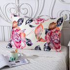 SLPBABY Silk Pillowcase for Hair and Skin with Hidden Zipper Print (Queen, Pattern20)