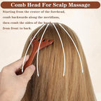 3 PCS Wooden Scalp Massager Comb Sandalwood Acupoint Massage Pen Wide Tooth Combs Hand Held Neck Foot Leg Meridian Scalp Massage Tool Wooden Acupressure Stick for Body Relaxation Head
