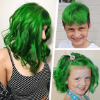Green Temporary Hair Dye Wax Natural Instant Hair Color Wax Pomades 4.23 oz, Hair Styling Clay for Party, Cosplay, Halloween, Christmas