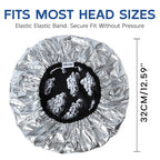 Years calm Shower Cap for Men, Waterproof & Heat-Retaining Hair Treatment Cap – Reusable Men’s Shower Cap with Foil Lining, Elastic Band, for Steam Care, Hair Mask & Oil Conditioning