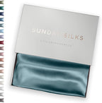 Colorado Home Co Mulberry Silk Pillowcase for Hair and Skin - Queen Size, Mineral Blue, 1 Pack