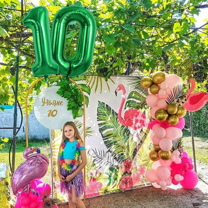 TONIFUL 40 Inch Dark Green Number 1 Balloons Large Foil 1st Birthday Decor | - Image 6