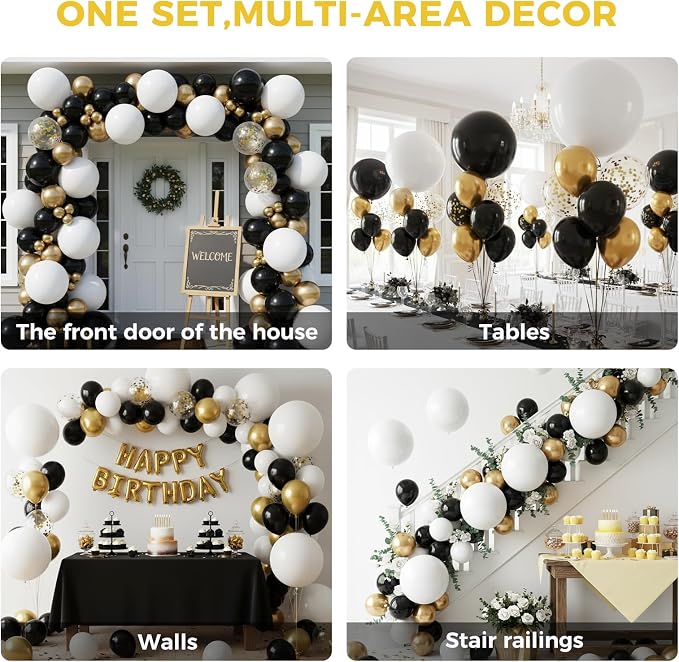 LovesTown 15PCS Party Balloons, 18inch White Latex Balloons Balloon Garland Arch - Image 4