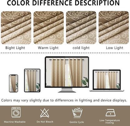 DWCN 100% Blackout Curtains for Bedroom - Image 7