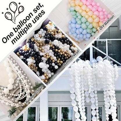 White Link Balloons, Pearl Quick Balloon - Image 3