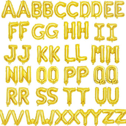52 Pcs 2 Sets of 16 Inch “A-Z” Letter Balloons Set – Complete Alphabet Mylar by Broeify
